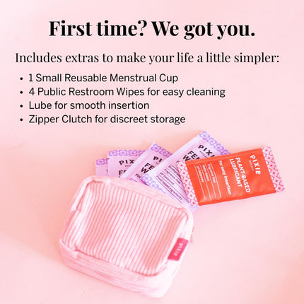 Pixie Cup Plum Small – Reusable Medical-Grade Silicone Menstrual Cup | #1 Tampon Alternative | Buy One, Give One