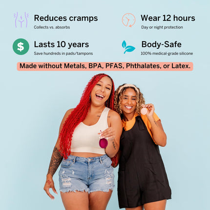 Pixie Menstrual Disc — 100% Medical-Grade Silicone, Ranked #1 Tampon Alternative, 12-Hour Wear, 3-Tampon Capacity (Small)