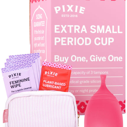 Pixie Cup - Soft, Safe Reusable Menstrual Cup | 100% Medical-Grade Silicone | Buy One, Give One