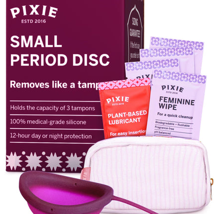 Pixie Menstrual Disc — 100% Medical-Grade Silicone | 12-Hour Wear | Tampon Alternative