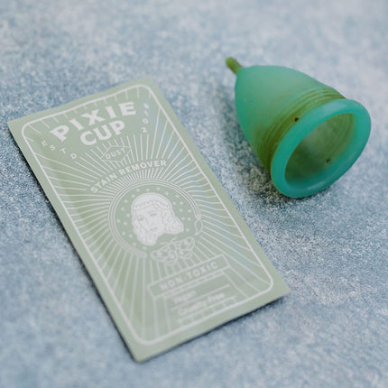 Pixie Cup Stain Remover – Natural Cleaner for Reusable Period Cups & Discs (5 Packets)