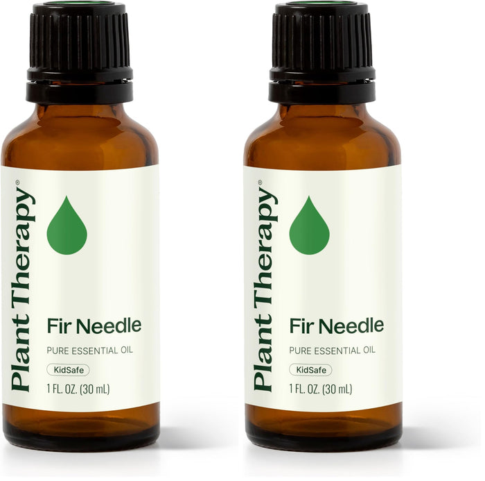 Plant Therapy Fir Needle Essential Oil 30 mL (1 oz) 2-Pack – 100% Pure, Therapeutic Grade