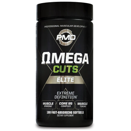PMD Omega Cuts Elite – Fat Loss & Muscle Definition Formula (180 Softgels) – Stimulant Free