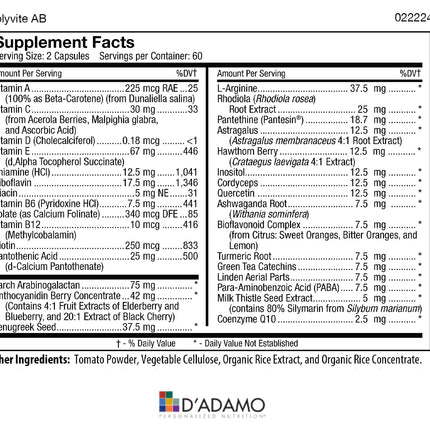 D'Adamo Personalized Nutrition - Optimal Health Stack (Blood Type AB)