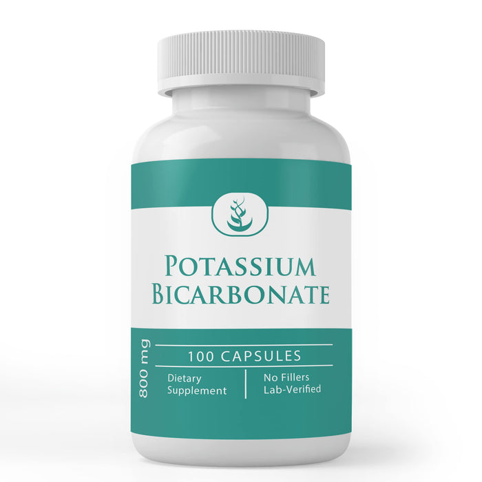 Potassium Bicarbonate Capsules – Pure Original Ingredients | 100 Capsules | Lab Verified
