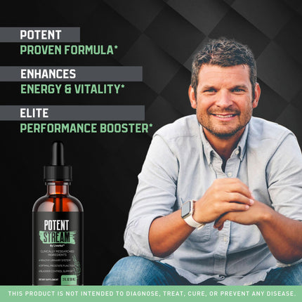 Potent Stream Drops for Men - 2 Pack | All-Natural Maximum Strength Formula