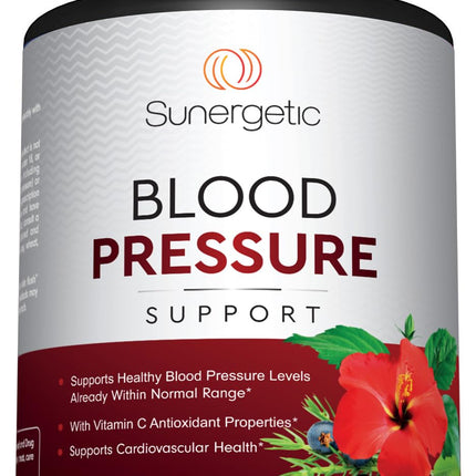 Premium Blood Pressure Support — Garlic, Hawthorn & Hibiscus (180 Capsules)