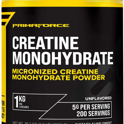 Primaforce Creatine Monohydrate Powder – 1 KG Micronized | Gluten Free
