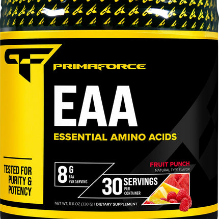 PrimaForce EAA Powder (30 Servings) - Fruit Punch Flavor | Essential Amino Acids for Workout & Recovery