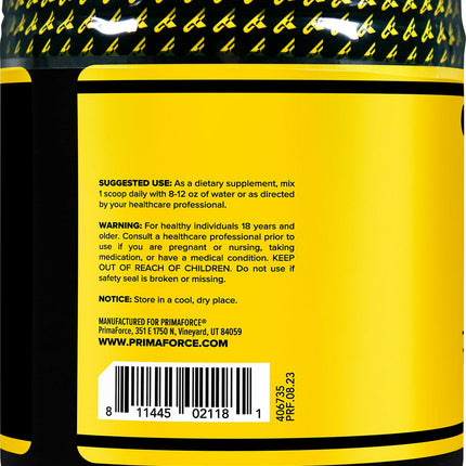 PrimaForce L-Arginine Complex Powder Peach Mango | 30 Servings | Premium Pre-Workout