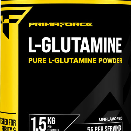 Primaforce L-Glutamine Powder 1500g – Unflavored, 5g Serving, 300 Servings