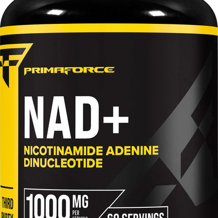 Primaforce NAD+ 1000 mg Supplement - 120 Capsules (60 Servings) | Nicotinamide Adenine Dinucleotide