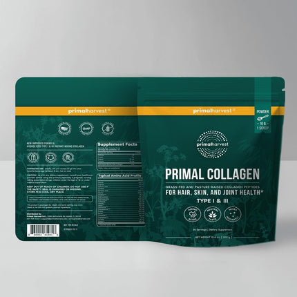 Primal Harvest Collagen Powder Type I & III – 2-Pack, Unflavored