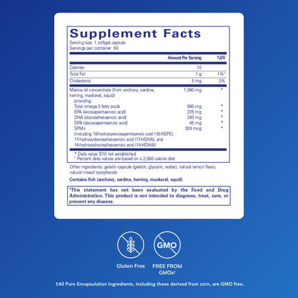 Pure Encapsulations Pro-Resolve Omega – Premium Omega-3 for Immune Support & Cardiovascular Health | 60 Softgels