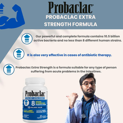 Probaclac Extra Strength Formula - Multistrain Probiotic & Lactic Ferment Complex