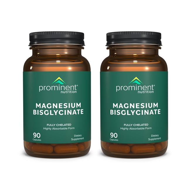 Prominent Nutrition Magnesium Bisglycinate Capsules – Brain Health, 240 mg, 2 Pack
