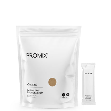 ProMix Nutrition Creatine Monohydrate Travel Packs – 5g Micronized Creatine, 30 Servings, Vegan