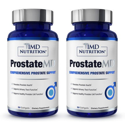 1MD ProstateMD Saw Palmetto Prostate Support: Urinary Health & Prostate Wellness, 60 Softgels (2-Pack)