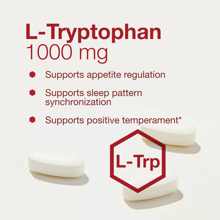 L-Tryptophan 1000mg - Sleep Support by Protocol for Life Balance (60 Tabs)
