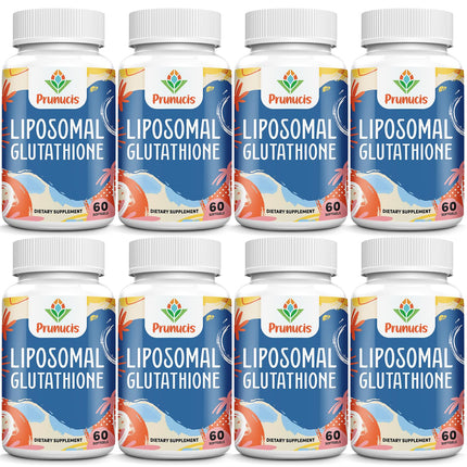 Prunucis 2400MG Liposomal Glutathione — Vitamin C, Milk Thistle, Alpha-Lipoic Acid, 480 Softgels