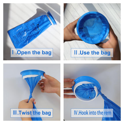 PukeBag Vomit Bags Disposable 1000ml – Leak-Resistant Emesis Bags for Travel