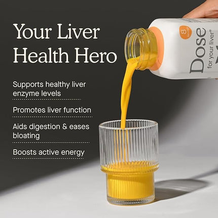 Pulpito Liver Cleanse Detox Shots 6-Pack – 2oz Herbal Wellness with Milk Thistle, Turmeric & Dandelion