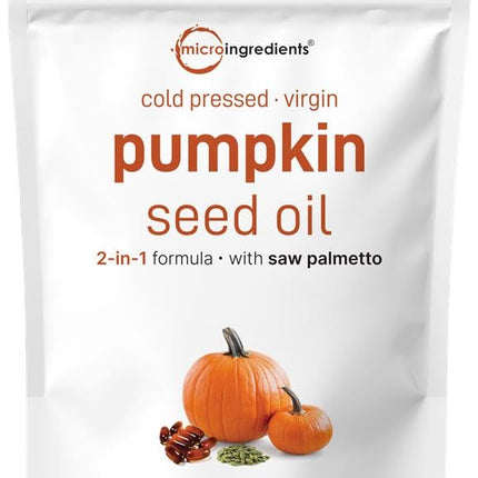 Pumpkin Seed Oil with Saw Palmetto – Micro Ingredients, 300 Softgels (Cold Pressed, Non-GMO)