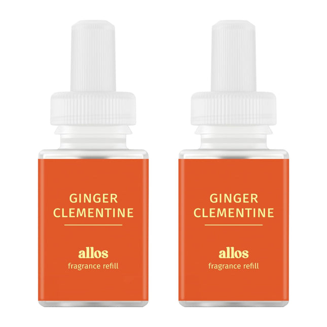 Pura & Allos Ginger Clementine Fragrance Refill for Smart Home Diffusers - 2 Pack
