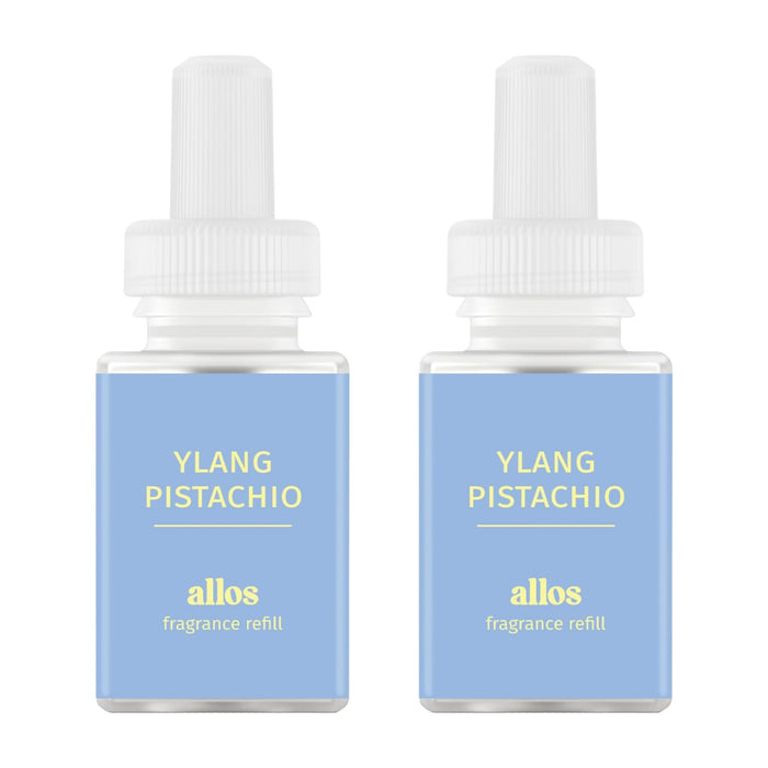 Pura and Allos Ylang Pistachio Calm Fragrance Refill – 2 Pack for Smart Diffusers