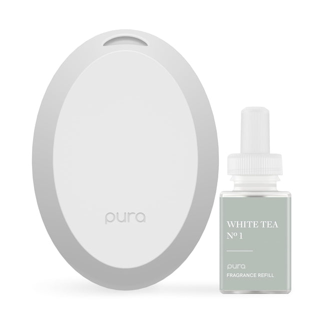 Pura Mini Smart Fragrance Diffuser for Small Spaces – Adjustable Smart Diffuser with LED & Vial Detection