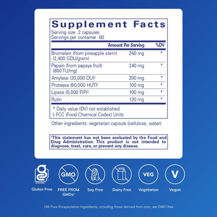 Pure Encapsulations A.I. Enzymes – Plant Enzyme Formula for Joint, Muscle & Digestive Support | 120 Capsules