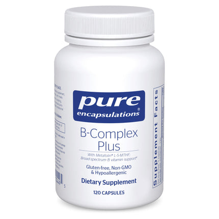 Pure Encapsulations B-Complex Plus – B Vitamins for Nervous System & Cardiovascular Health, Energy & Cognitive Support (120 Capsules)