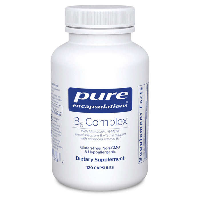 Pure Encapsulations B6 Complex – Supports Nervous System & Brain Health – Non-GMO, Gluten Free – 120 Capsules