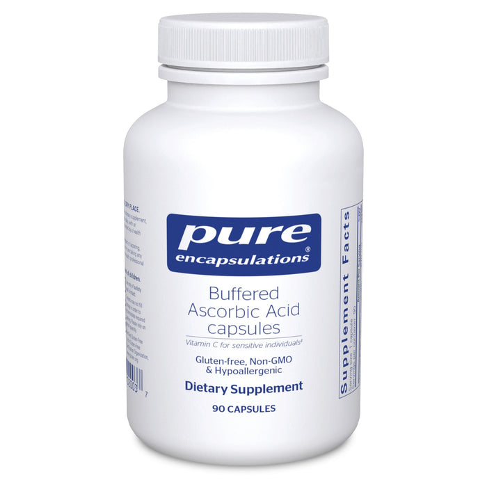 Pure Encapsulations Buffered Ascorbic Acid Capsules | Vitamin C for Sensitive Individuals* | 90 Capsules