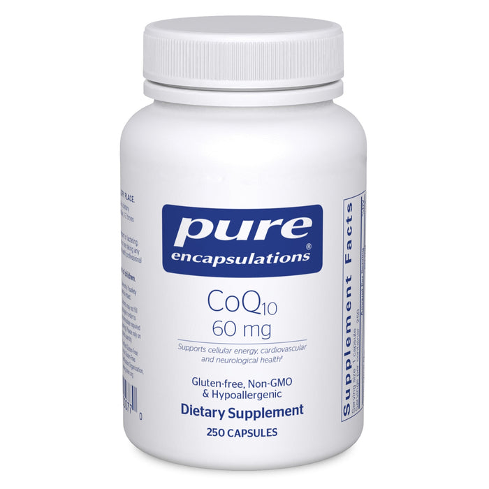 Pure Encapsulations CoQ10 60 mg – Energy & Heart Support (250 capsules)