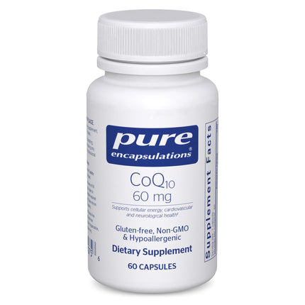 Pure Encapsulations CoQ10 60 mg Capsules – Energy, Brain & Cardiovascular Support