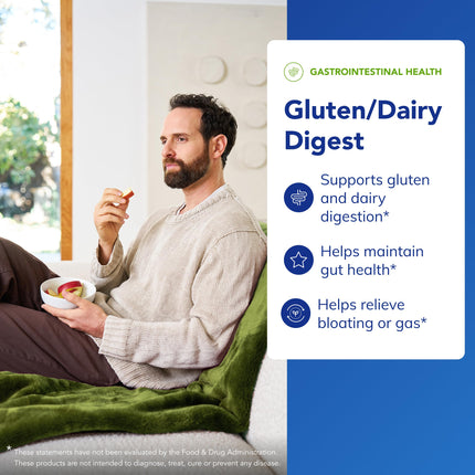 Pure Encapsulations Gluten/Dairy Digest | Enzyme Blend for Gluten & Dairy Digestion | 120 Capsules