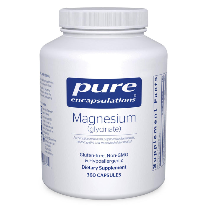 Pure Encapsulations Magnesium Glycinate — Stress, Sleep & Heart Health Support, 360 Capsules