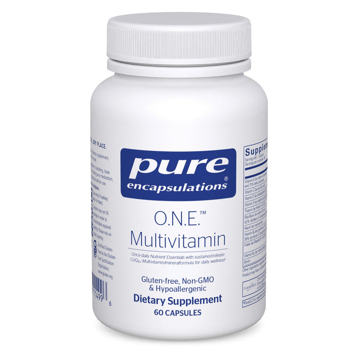Pure Encapsulations O.N.E. Multivitamin – Once Daily with Lutein & CoQ10 (60 capsules)