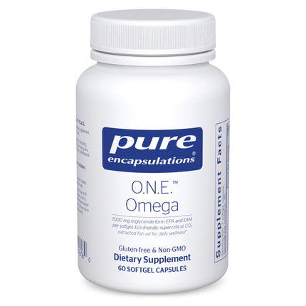 Pure Encapsulations O.N.E. Omega – Comprehensive Omega-3 Fish Oil (EPA/DHA) 60 Softgels