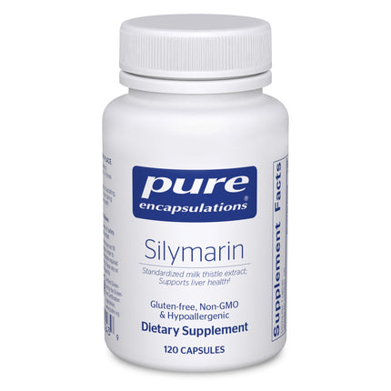 Pure Encapsulations Silymarin 250 mg Milk Thistle – Liver Support, Antioxidants, Non-GMO & Vegan – 120 Capsules