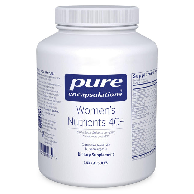 Pure Encapsulations Women's Nutrients 40+ – Multivitamin for Women Over 40 (360 Capsules) | Urinary Tract Health, Eye Integrity & Breast Cell Health