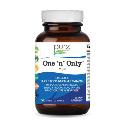 PURE ESSENCE LABS One N Only Multivitamin for Men – One-A-Day with D3, B12 & Biotin