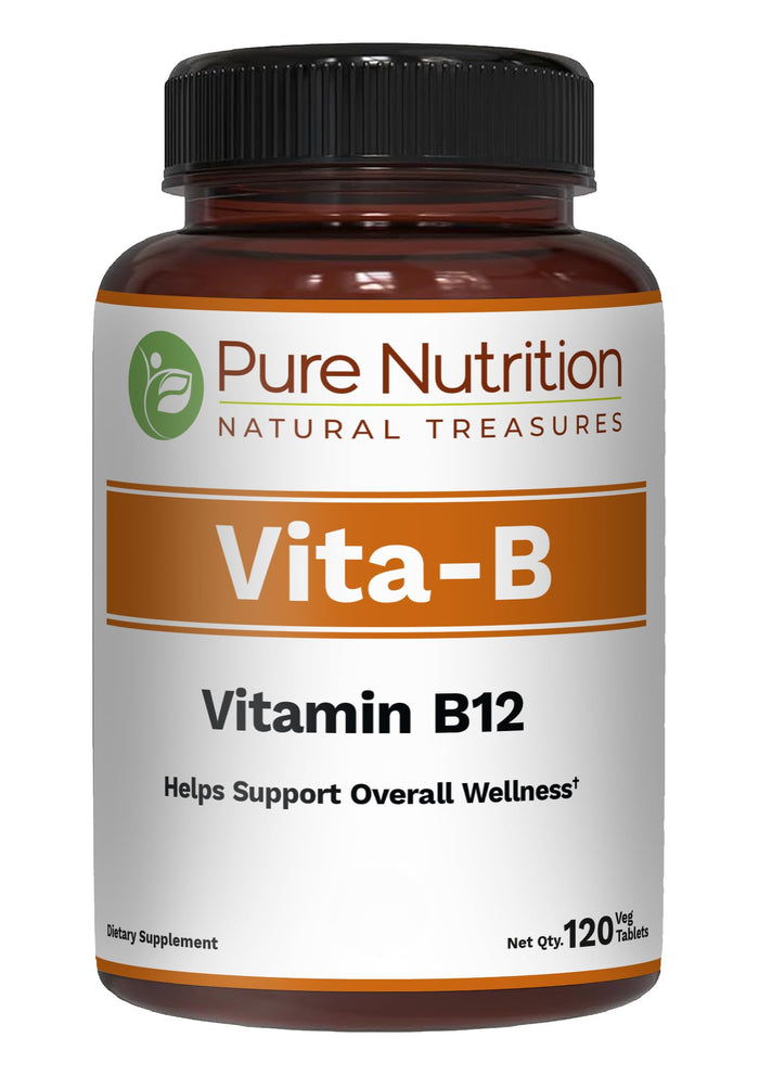 Pure Nutrition Vitamin B12 1500mcg Methylcobalamin | 120 Veg Tabs | Non-GMO