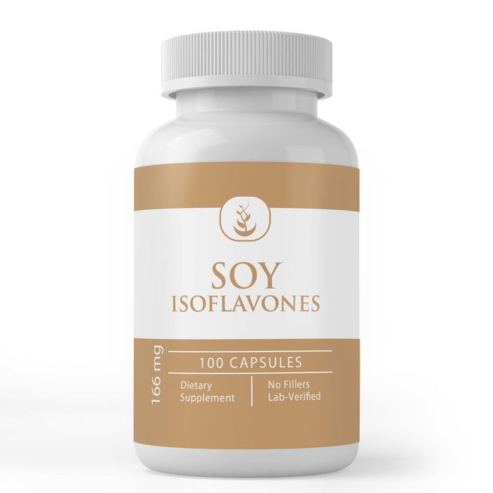 Pure Original Soy Isoflavones - 100 Capsules | No Additives, Lab Verified