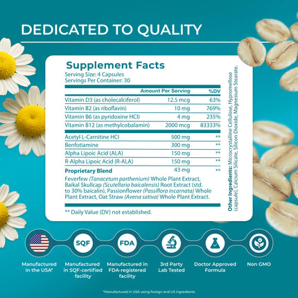 PUREHEALTH RESEARCH Nerve Regen Formula – Nerve Support Supplement for Hands & Feet | 60 Capsules