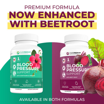 PurePremium Beet Root Capsules 700mg – Blood Pressure Support | Non-GMO | 90ct
