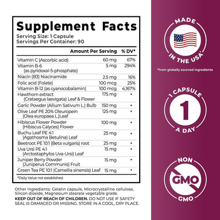 PurePremium Beet Root Capsules 700mg – Blood Pressure Support | Non-GMO | 90ct