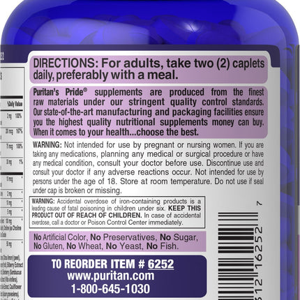 Puritan's Pride Ultra Women Multivitamin Timed Release Caplets 180 Count (Discontinued)