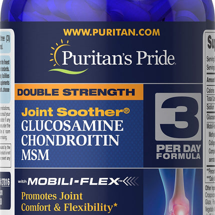 Puritan's Pride Glucosamine, Chondroitin & MSM – 3 Per Day Formula